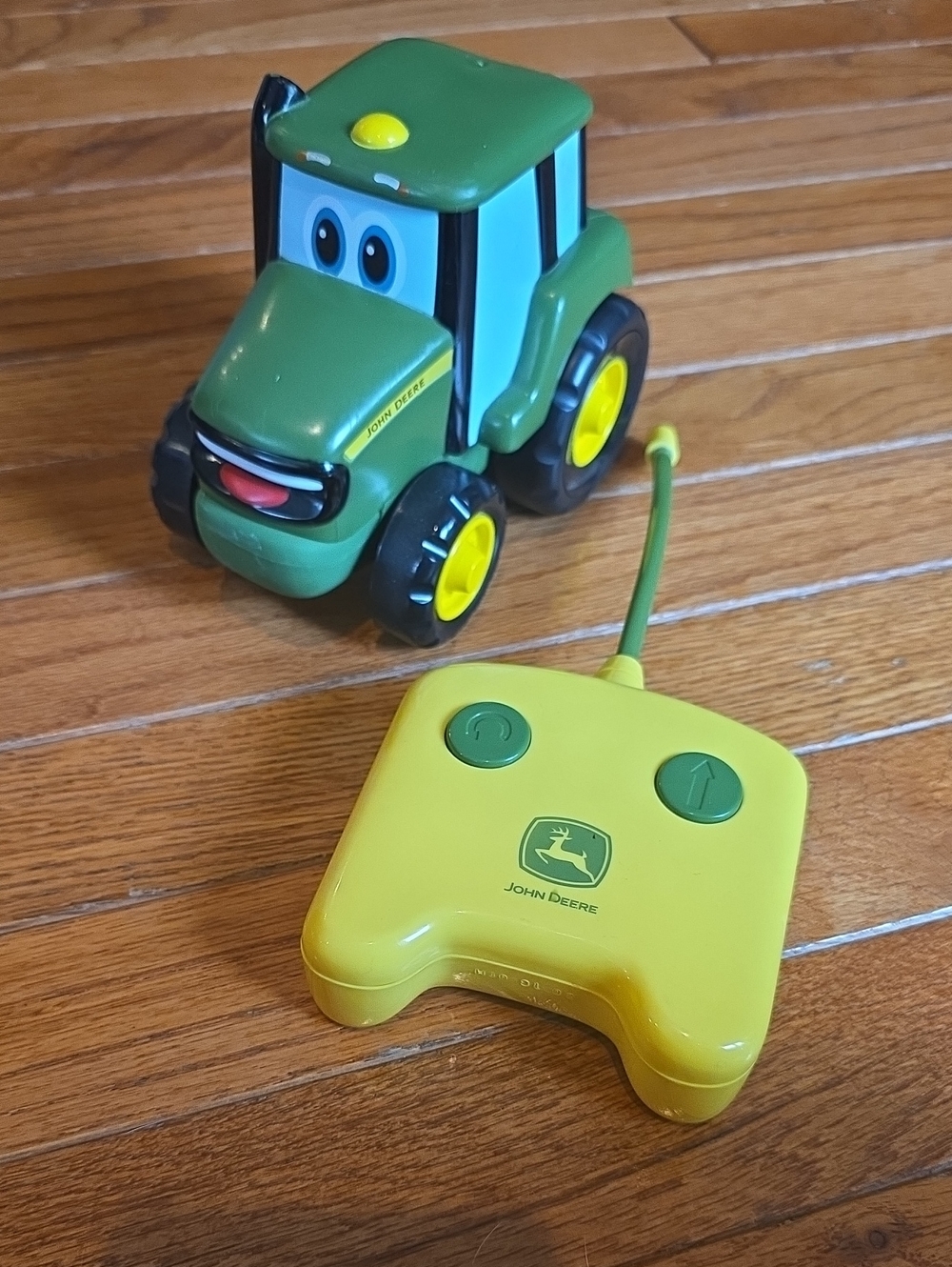 John Deere Green and Yellow Remote-Control Toy Tractor